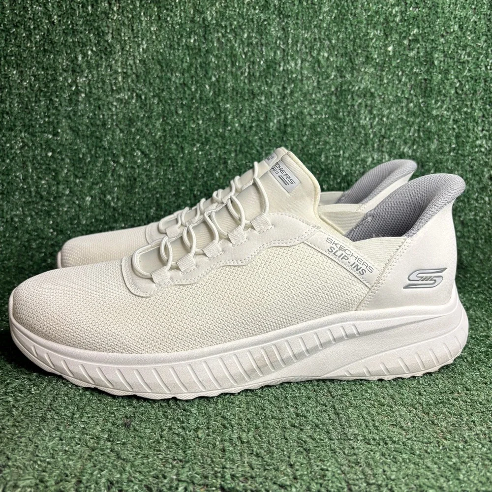 Skechers BOBS Sport Squad Chaos Daily Hype Slip-ins Sneakers Off White Mens 12